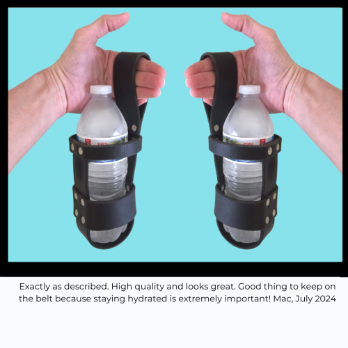 Leather Water Bottle Holders