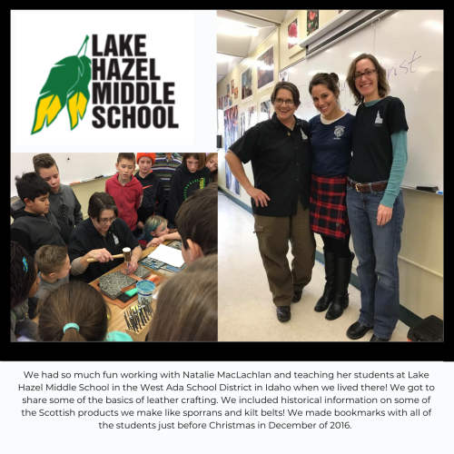 Teaching Leather Crafting in West Ada School District