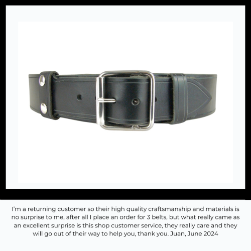 Single Buckle Kilt Belt, Double Bar Roll Buckle
