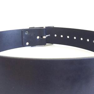 Kilt Belt, Wide Leather Belt, Black