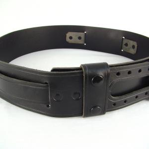 Kilt Belt Black Hardware Extra Storage Loops Ride Side View