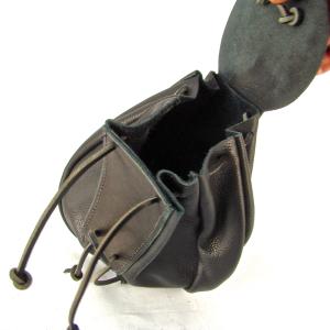 Sporran Rob Roy Sporran Black Leather Sporran