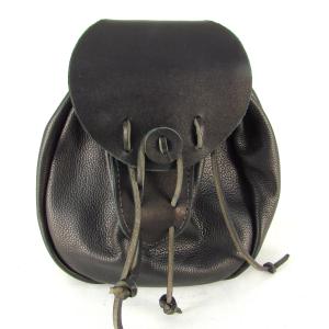 Sporran Rob Roy Sporran Black Leather Sporran