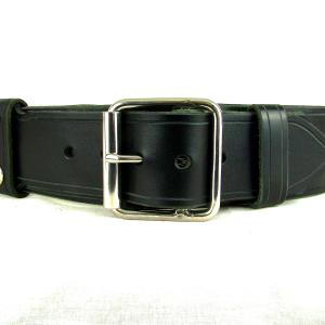 Black Leather Kilt Belt, Vader Style