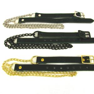 Sporran Belt with Chain Black Nickel and Brass