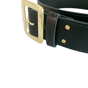 Pirate Belt with Solid Brass Buckle Wide Leather Belt