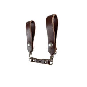 Sporran Hangers, Suspenders for Sporrans, Dark Brown Leather