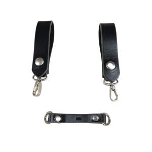Sporran Hangers, Suspenders for Sporrans, Dark Brown Leather