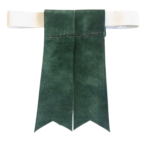 Red Suede Garter Flashes for Kilt Hose