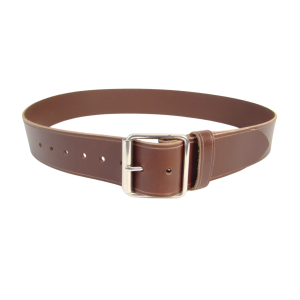 Dark Brown Leather Kilt Belt, 2 Inches Wide 