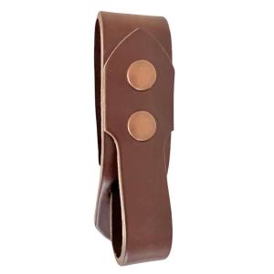 Festival Ready Tankard Strap, Dark Brown Leather and Antique Brass Snaps