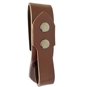 Festival Ready Tankard Strap, Dark Brown Leather and Antique Brass Snaps