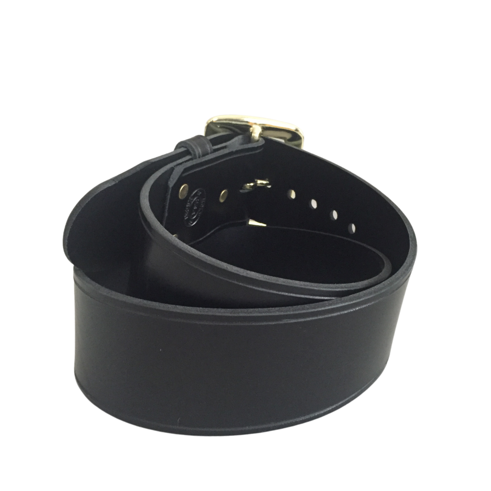 Pirate Belt with Solid Brass Buckle Wide Leather Belt