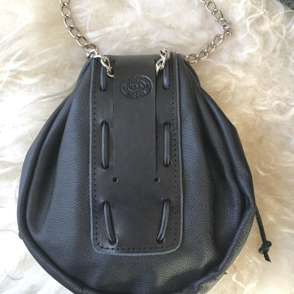 Sporran Rob Roy Sporran Black Leather Sporran