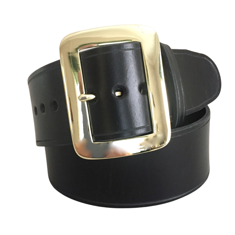 Pirate Belt with Solid Brass Buckle Wide Leather Belt
