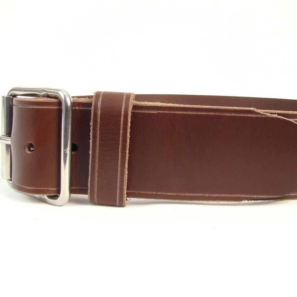 Kilt Belt, Chocolate Brown, Wide Leather Belt