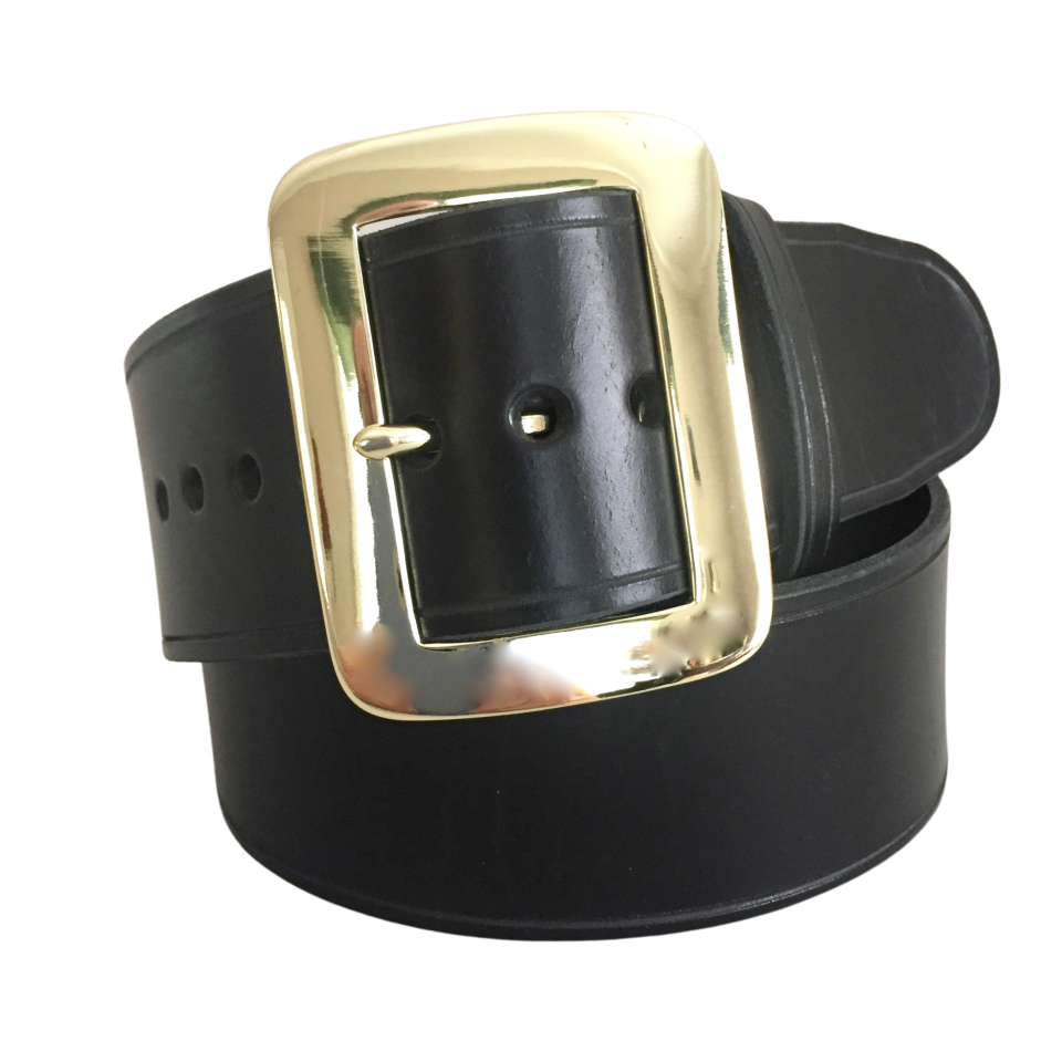 Pirate Belt with Solid Brass Buckle Wide Leather Belt