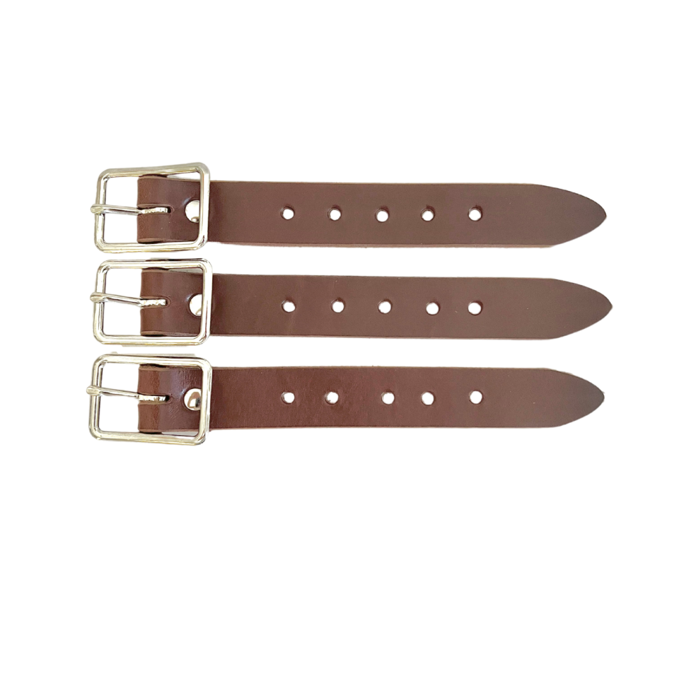 1 inch width, 3 strap set displayed