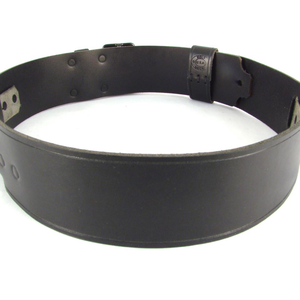 Kilt Belt Black Hardware Extra Storage Loops Back View