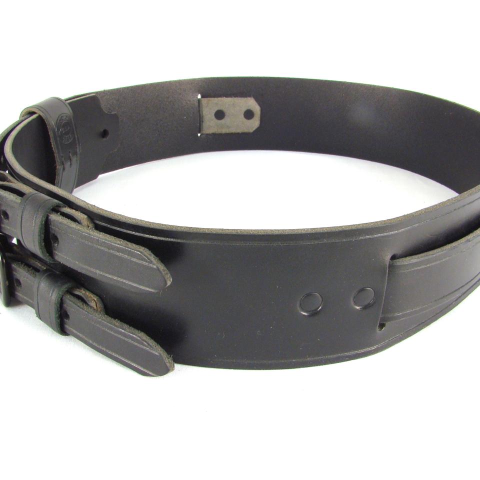 Kilt Belt Black Hardware Extra Storage Loops Left Side View