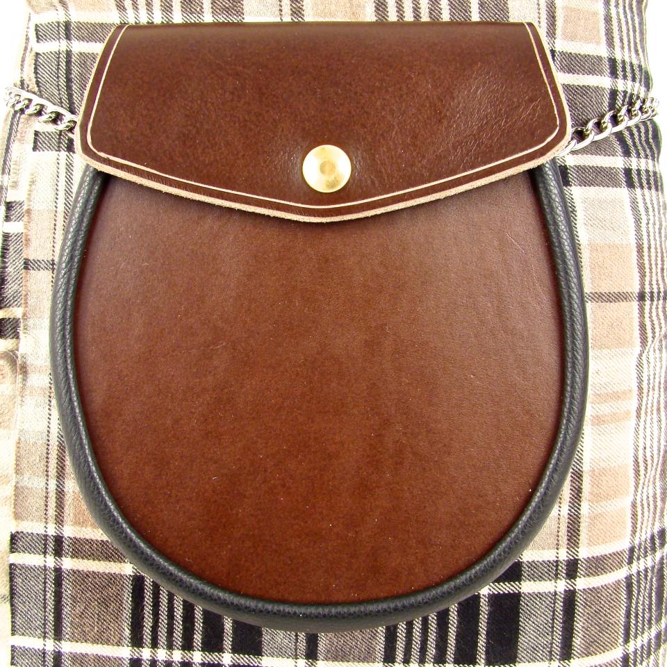 Sporran Leather Brown Sporran Basic Sporran