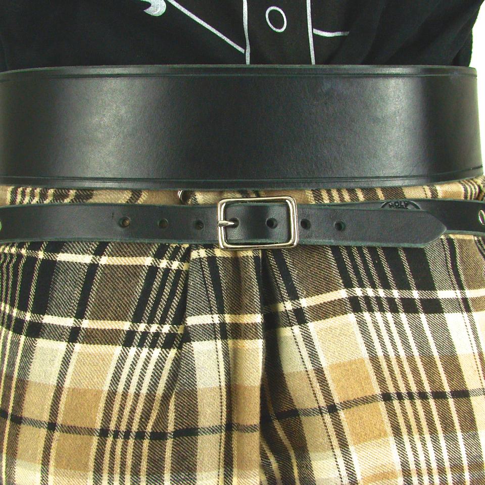 Sporran Belt with Chain Back Kilt View Nickel