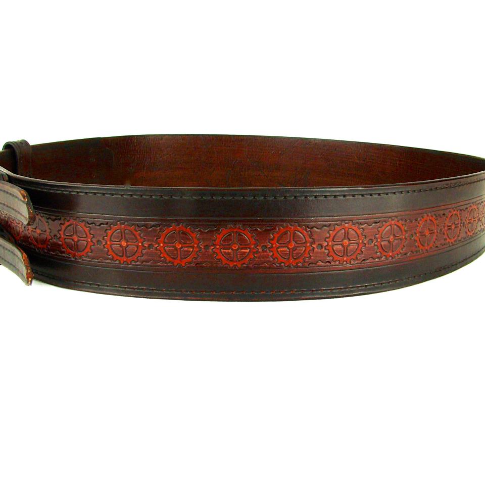 Kilt Belt Leather Double Buckle Kilt Belt Sprocket Belt Steampunk Kilt Belt