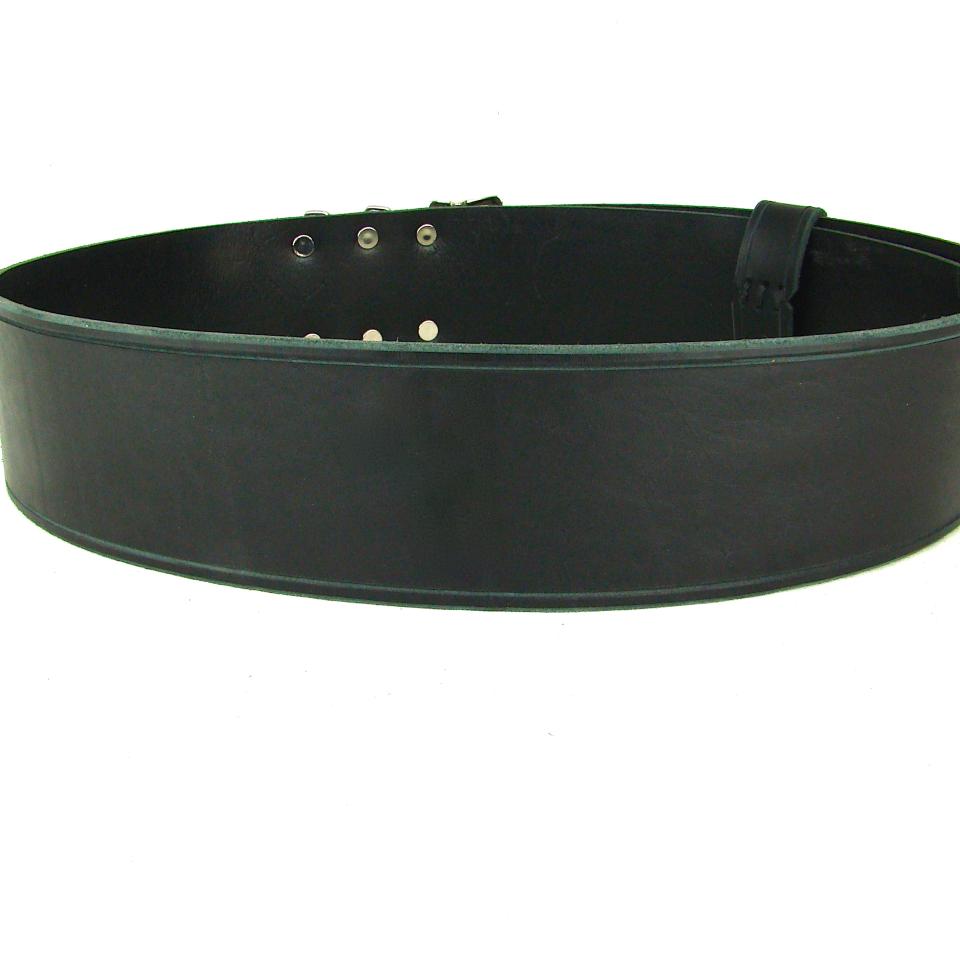 Kilt Belt Double Buckle Belt Black Leather Belt Basic Double Buckle Kilt Belt
