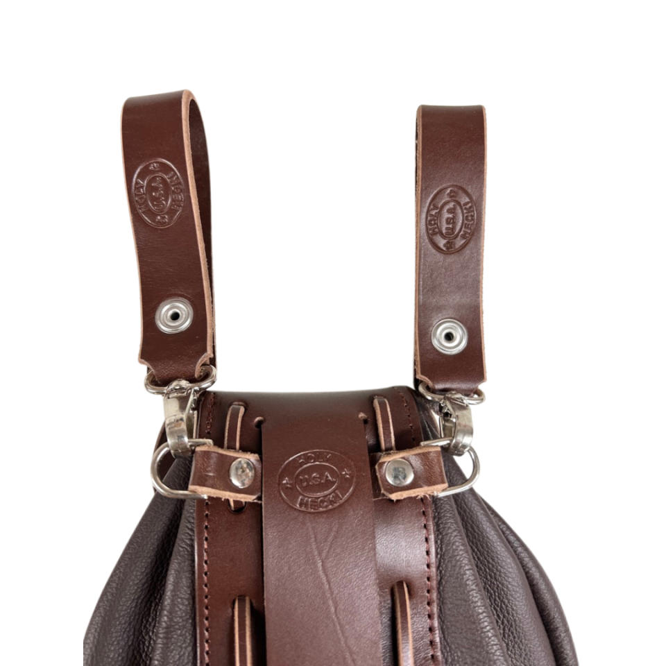 Sporran Hangers, Suspenders for Sporrans, Dark Brown Leather