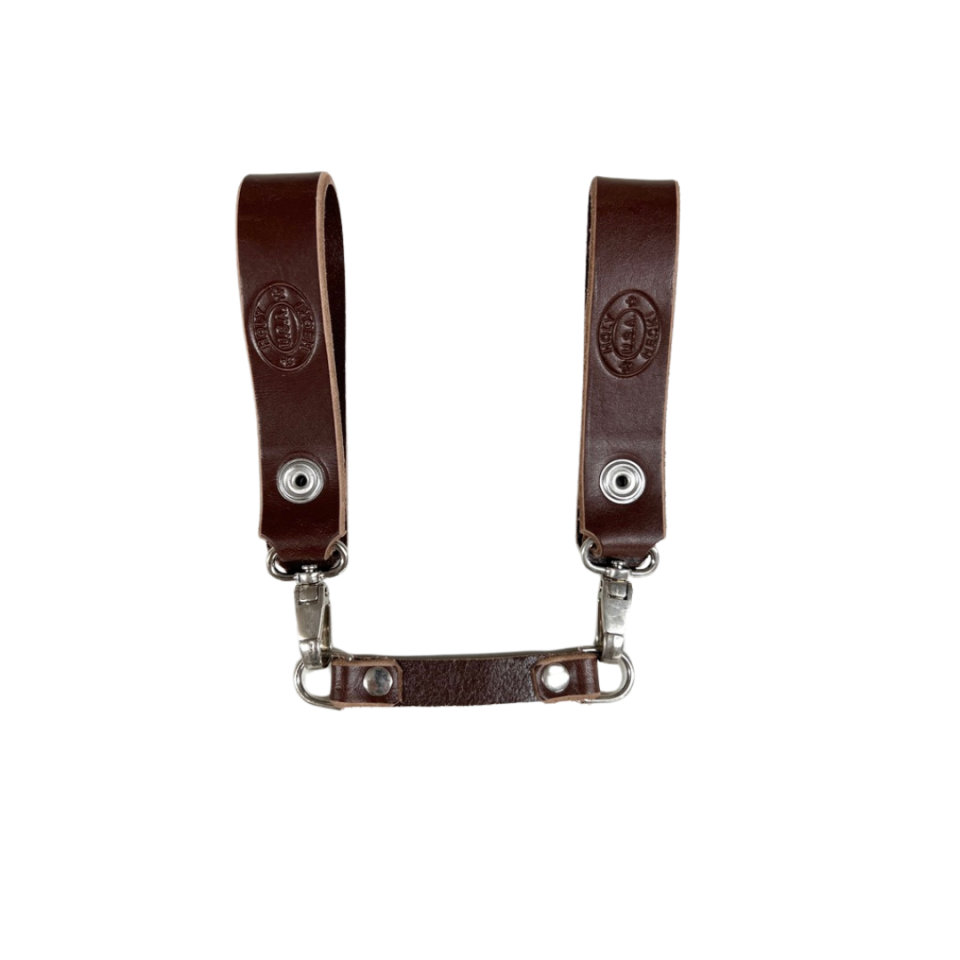 Sporran Hangers, Suspenders for Sporrans, Dark Brown Leather