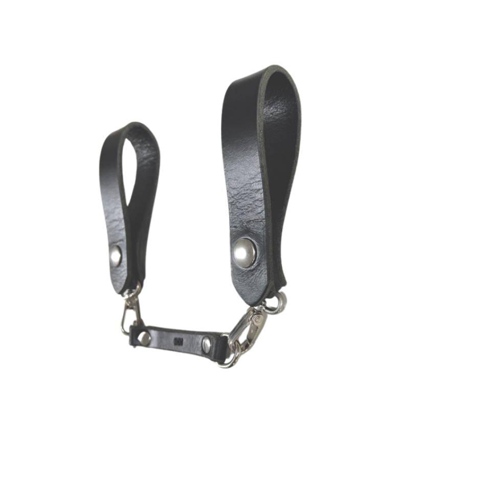 Sporran Hangers, Suspenders for Sporrans, Dark Brown Leather