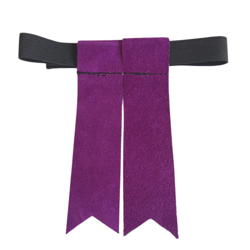 Purple Suede Garter Flashes for Kilt Hose