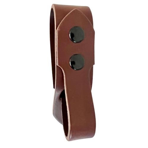 Festival Ready Tankard Strap, Dark Brown Leather and Black Snaps